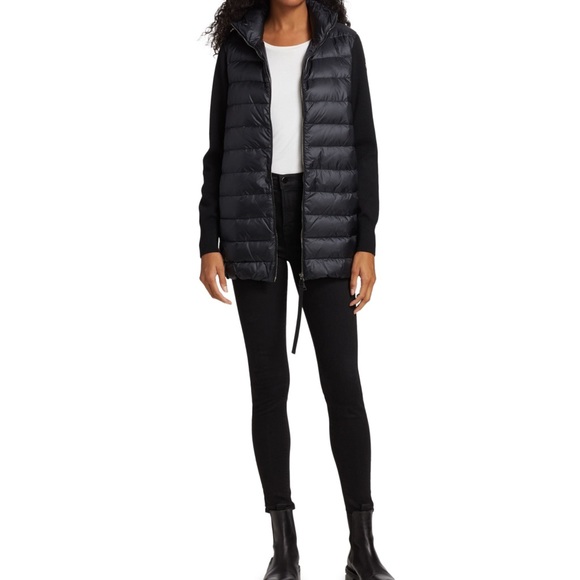 Moncler Long Down Knit Combo Jacket - Picture 2 of 16